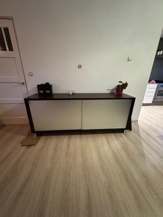 Credenza Molteni in rovere con ante scorrevoli in vetro – Molteni & C., Credenze, Metallo (photo 3 of 5)