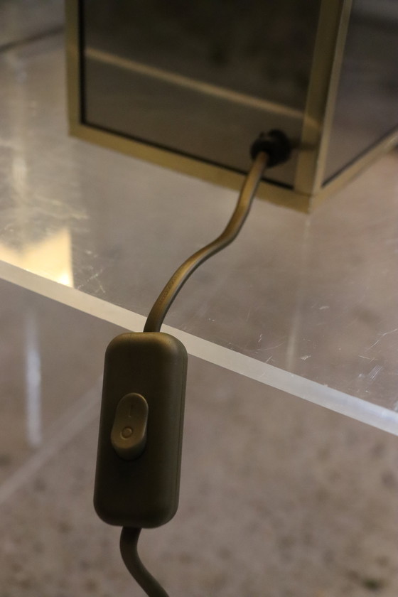 Image 1 of 2x Grote Brutalistische Italiaanse Tafellampen