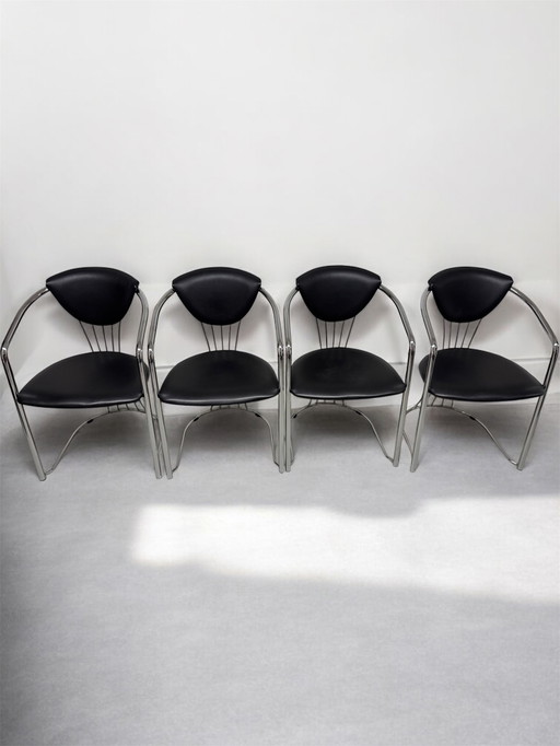 4x Effezeta design stoelen