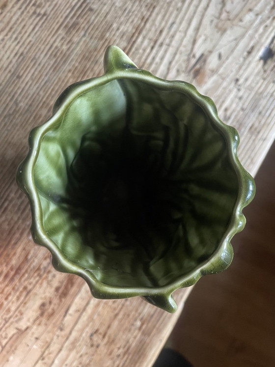 Image 1 of Vintage SylvaC Swan & Bulrush Vase - Model 4375 - Made in England