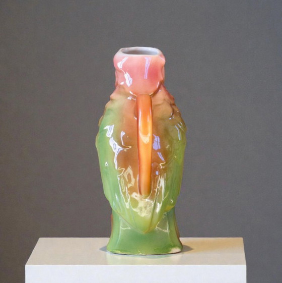 Image 1 of Jarra Zoomorfa Loro Poeta Laval Barbotine