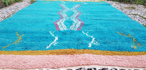 Handgeknüpfter Berberteppich aus Wolle, 255 x 168 cm