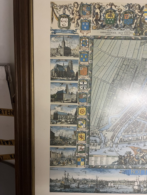 Image 1 of Caert De Vou Mappa di Rotterdam nel 1964