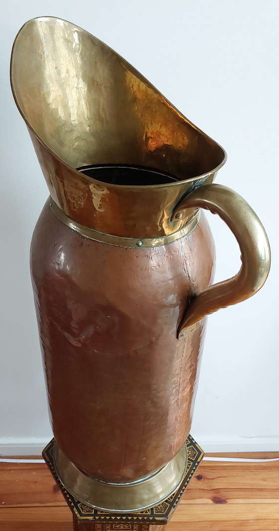 Image 1 of Late 19th to early 20th century Large Antique French Pitcher