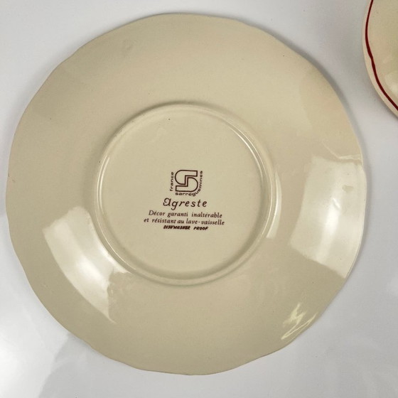 Image 1 of Breakfast cup and saucer, "Agreste", Sarreguemines, 1960