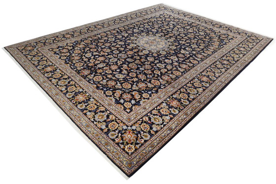 Image 1 of Persischer Teppich aus Kaschan, signiert, 4,12 x 3,12 cm, Orientteppich, fein, Nr. 1096