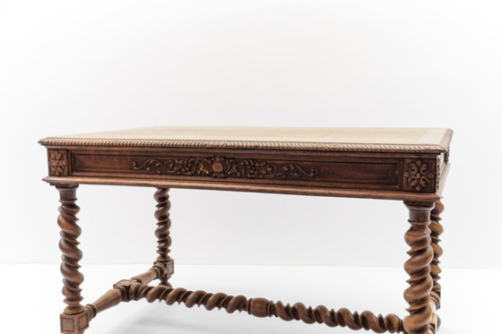 Image 1 of French Barley Twist Writing Desk