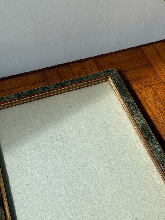 Image 1 of Lot de 3 cadres vintage en bois