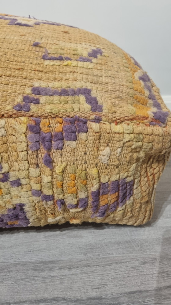 Image 1 of pouf marocain, coussin de siège berbère vintage