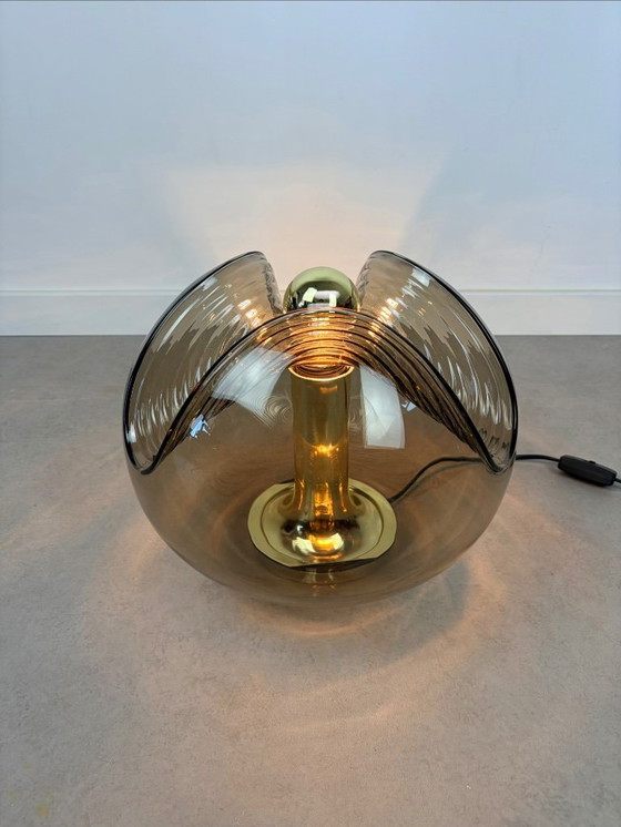 Peill Putzler Brass Futura Wave Table Lamp – Peill & Putzler, Glass (photo 6 of 12)