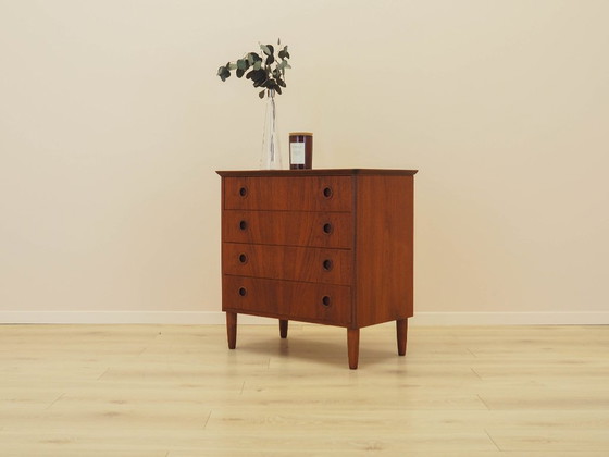 Image 1 of Teak chest of drawers, Danish design, 1970s, made in Denmark