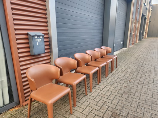 Cassina Hola 367 - set di 6 sedie da pranzo di Hannes Wettstein