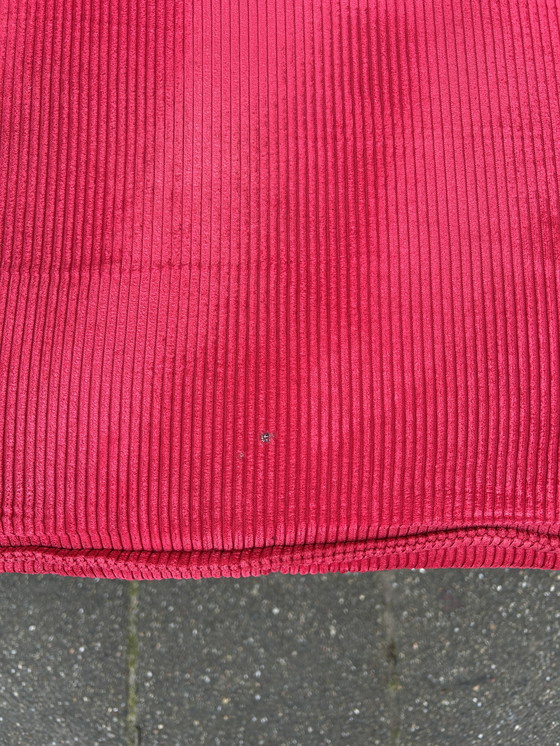 Image 1 of 4 chaises en tissu côtelé avec structure tubulaire chromée