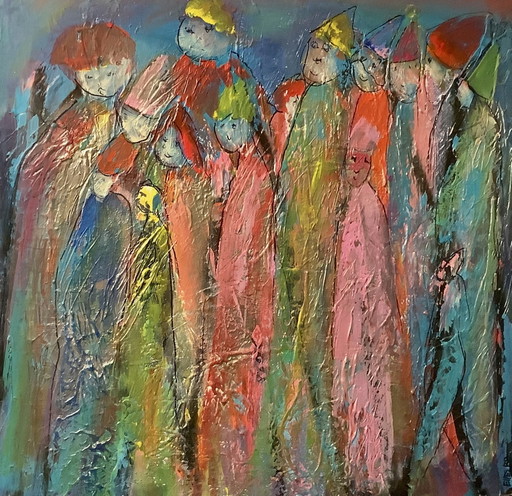 El desfile - Pintura de Ellesbb