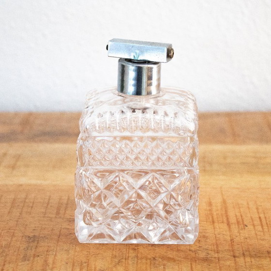 Image 1 of Vintage 1960s Crystal Glass Perfume Bottle