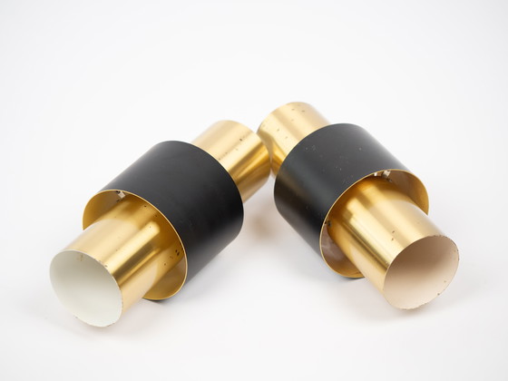 Image 1 of Pair of 2 Vintage Pendant Lamps Etna by Jo Hammerborg, Fog og Morup, 1960s