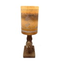 Vintage alabaster table lamp with elephant, 1960s