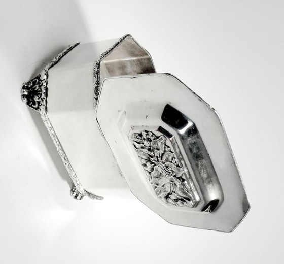 Bonboniere aus dem 19. Jahrhundert von Fraget, Warschau, Polen, 1850 – Dekorative Objekte, Metal, Silver (photo 12 of 18)
