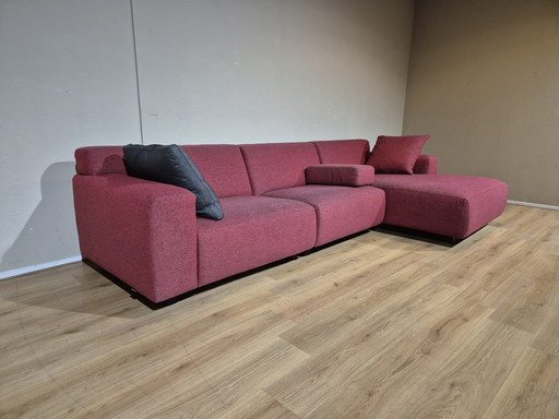 Montel Multi Plus Ecksofa - Rot-Grau - Stoff - Design