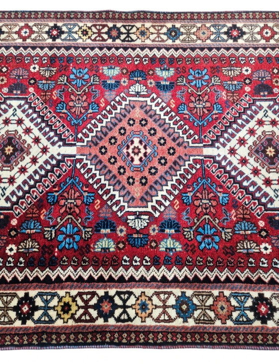 Image 1 of Hand-knotted Persian wool Yalameh rug runner Mint 81x193cm