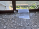 Table basse vintage en plexiglas | Table d'appoint design | Style futuriste | Années 1970