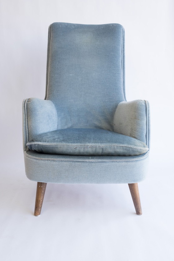 Image 1 of Light Blue Vintage Armchair