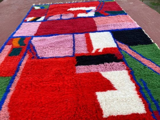 Tappeto Beni Ouarain Contemporaneo 300x200 cm – Motivi Astratti Multicolori – Tappeti, Lana, Cotone (photo 12 of 18)
