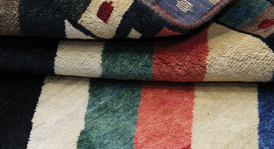 Image 1 of Original Persian carpet Gabbeh Ghashghai oriental carpet 162 cm x 114 cm old natural