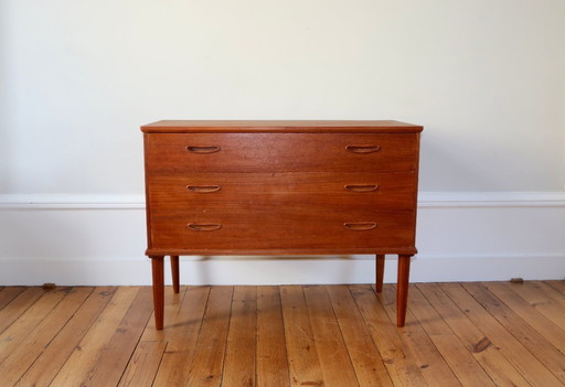Commode scandinave vintage en teck danemark, 1960