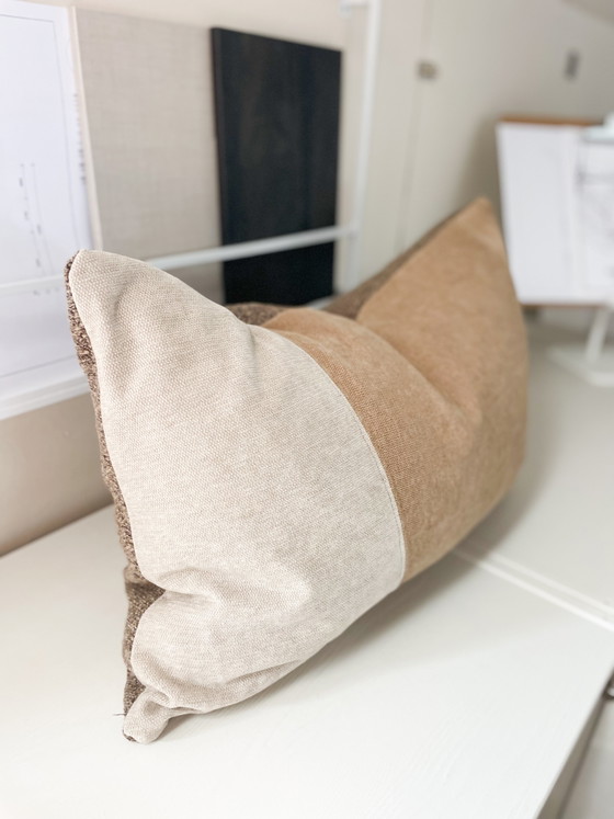 Image 1 of Decorative cushion | handmade | mixed fabrics