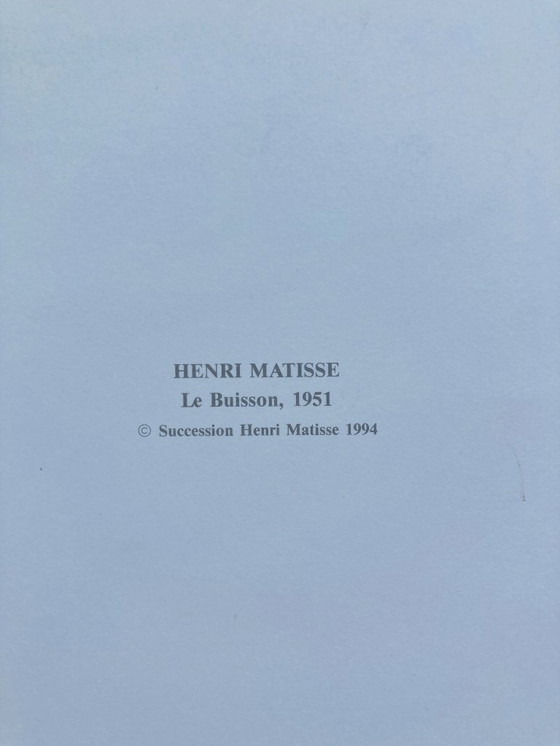Image 1 of Henri Matisse - Le Buisson 1951 - Druck