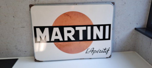 Martini enamel sign from the '60s – decoratieve objecten, Iron
