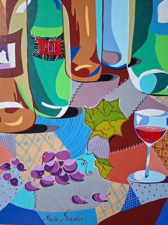 Image 1 of Bunte Flaschen - Maia Siradze Kubismus