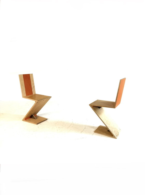 Image 1 of Set di 2 sedie vintage Zig Zag anni '90