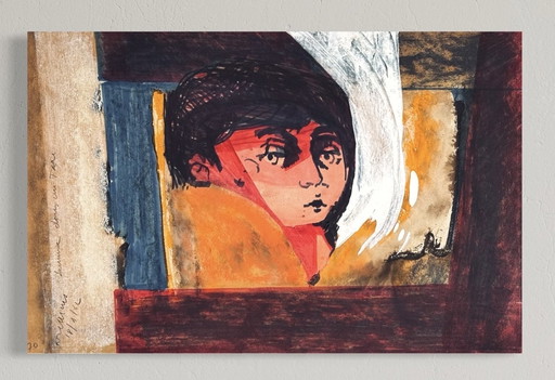 Robert Detheux belle peinture de 1962