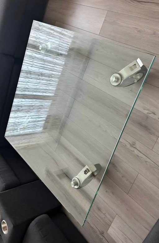 Designer modern glass coffee table