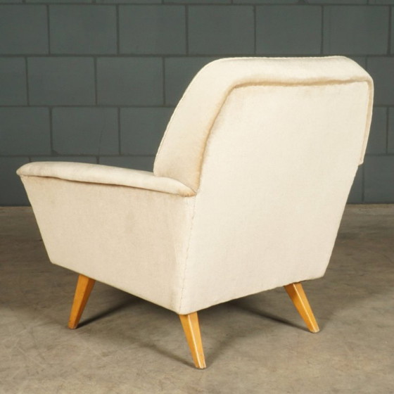 Image 1 of Poltrone vintage in velluto beige, anni '60