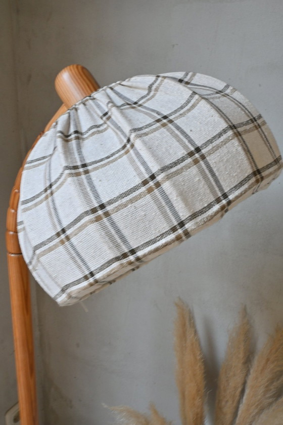 Image 1 of Adjustable Vintage Floor Lamp - Solid Pine, Steinhauer 1970s