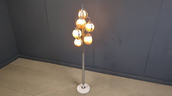 Image 1 of Vintage vloerlamp van Murano-glas van Mazzega, jaren 70.