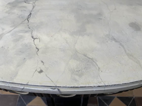 Image 1 of Sidetable Console Table Wall Table Half Round French 19th century