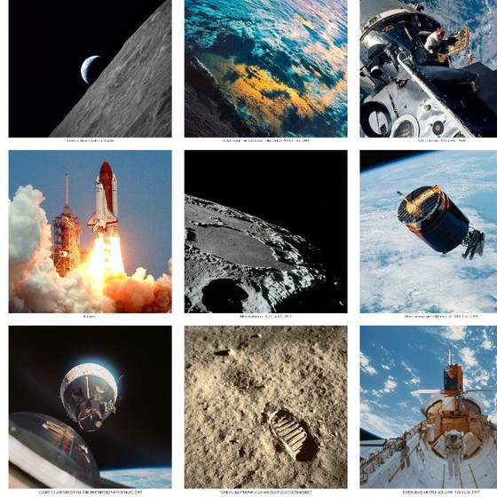 Image 1 of Hasselblad '30 ans dans l'espace' 1962-1992 NASA - Poster 70 x 100 cm