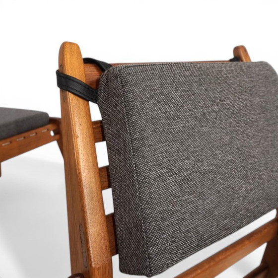 Image 1 of Silla de caza con otomana de Heinz Heger para PGH Erzgebirgisches Kunsthandwerk, 1960