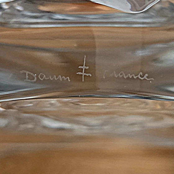 Image 1 of Daum Frankrijk, paar Sirius kristallen lampen, model gemaakt in 1952