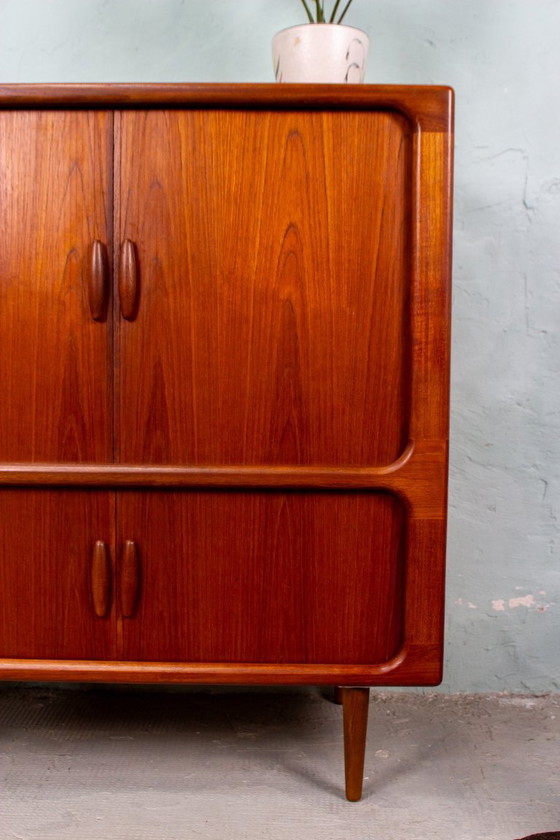 Image 1 of Mobile per dischi vintage, cassettiera, credenza Dyrlund, teak, metà secolo