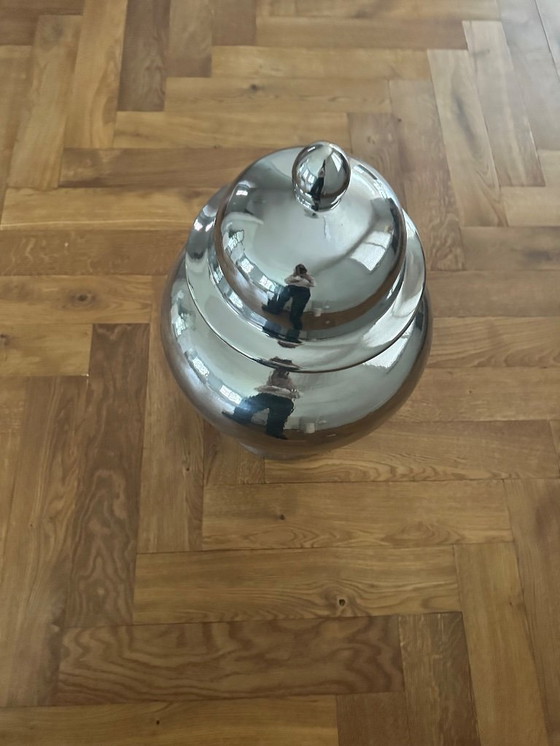 Image 1 of Jarrón de celestina Eichholtz L plata