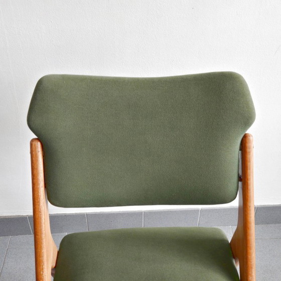 Image 1 of Vintage 1950s Chair with Compass Legs by Gerard Guermonprez, Godfrid Edition, 1950s