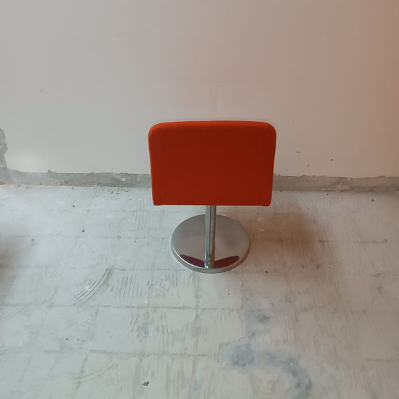 Image 1 of Lot van 4 Vintage Leren Stoelen door Poltronova, Harlow Variant 1971