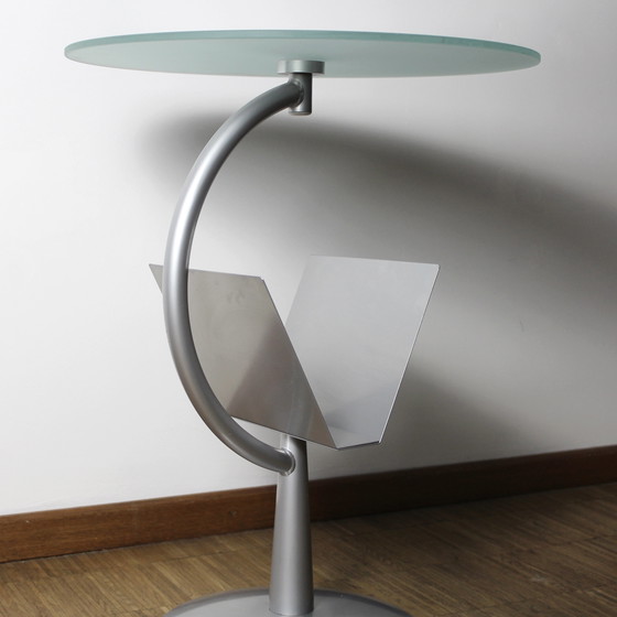 Image 1 of Design bijzettafel met lectuurbak – Minimalistisch/Jaren '90