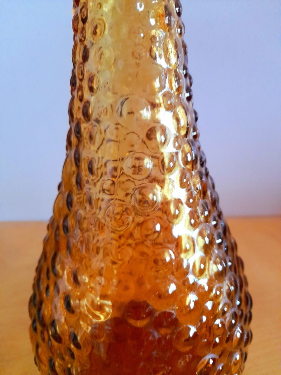 Image 1 of Italiaanse Amberkleurige Empoli karaf, 1970