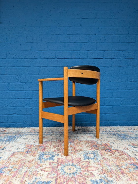 Image 1 of 1x Vintage armchair office chair, Jørgen Bækmark for FDB Møbler, 1970s